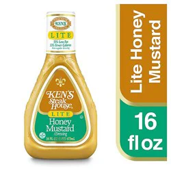 Kens Steak House Dressing Lite Honey Mustard - 16 Fl. Oz.