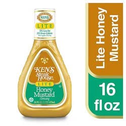 Kens Steak House Dressing Lite Honey Mustard - 16 Fl. Oz.