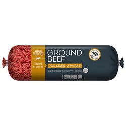 Ground Beef Chub 73% Lean 27% Fat - 3 Lbs.