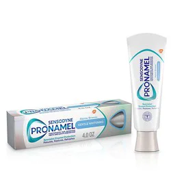 Sensodyne Pro Namel Toothpaste Daily Fluoride For Sensitive Teeth Gentle Whitening - 4 Oz