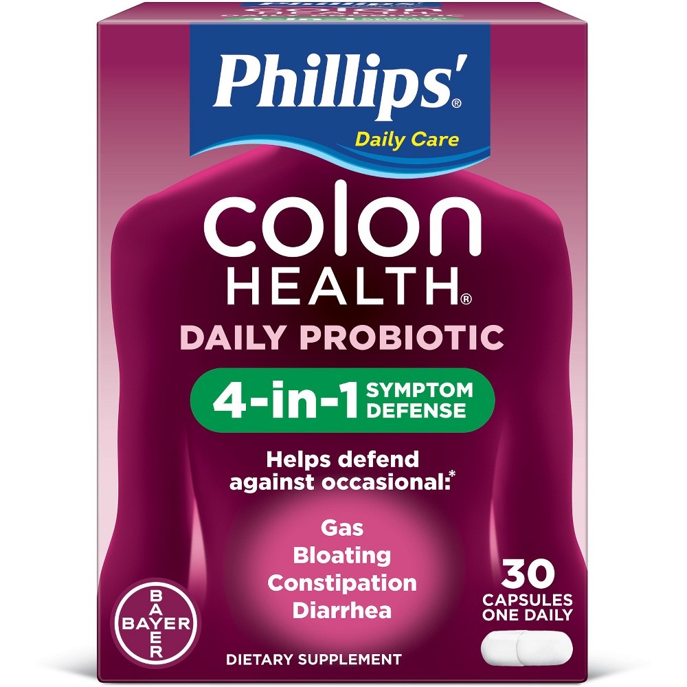 slide 2 of 5, Phillips' Probiotic Colon Health Digestive Health Daily Supplement Capsules - 30ct, 30 ct