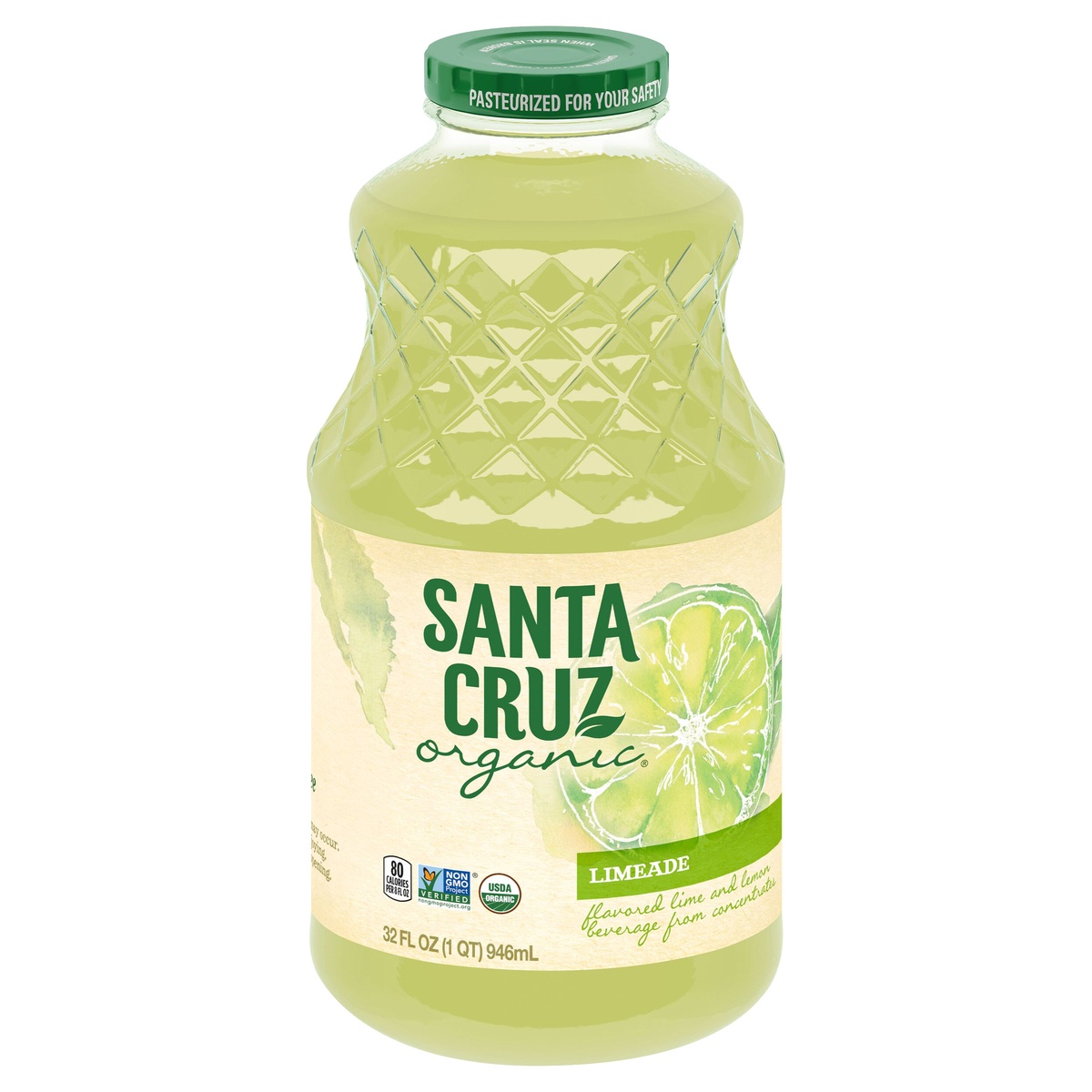 slide 2 of 9, Santa Cruz Organic Limeade, 32 fl oz