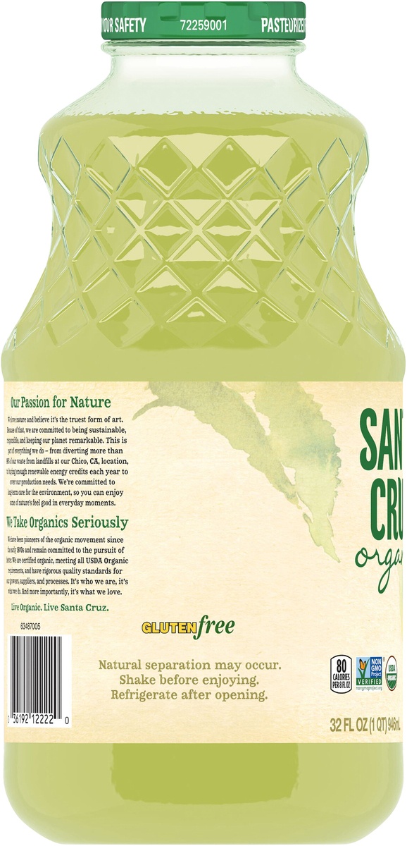 slide 6 of 9, Santa Cruz Organic Limeade, 32 fl oz