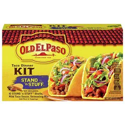 Old El Paso Tortillas Flour Dinner Kit Taco Stand N Stuff Box - 8.8 Oz