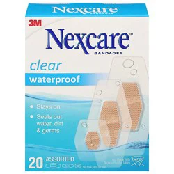 3m Nexcare Bandages Waterproof Assorted - 20 Count