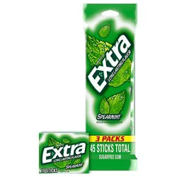 Extra Spearmint Sugar Free Chewing Gum - 3-15 Count
