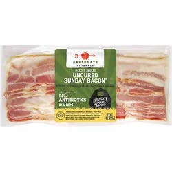 Applegate Natural Uncured Sunday Bacon - 8 Oz