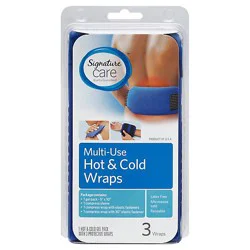 Signature Select/care Hot & Cold Wraps Multi Use - 3 Count