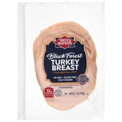 Dietz & Watson Black Forest Smoked Sliced Turkey Breast - 7 Oz