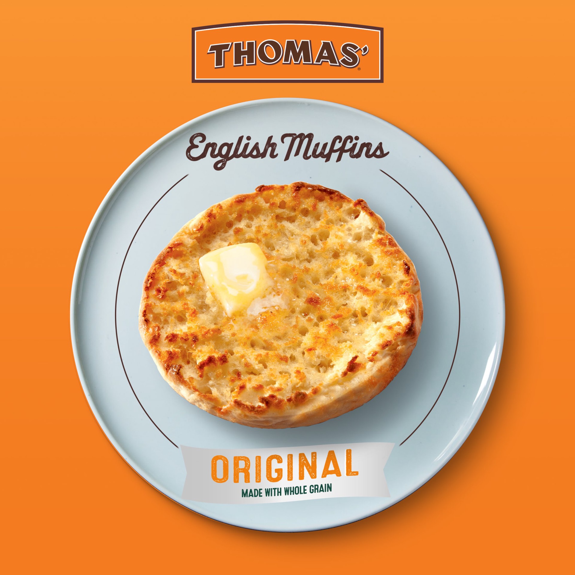 slide 4 of 5, Thomas' Whole Grain English Muffins - 12 Oz, 12 oz