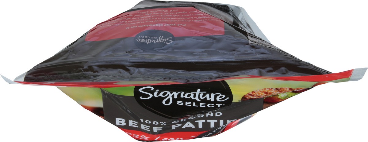 slide 10 of 11, Signature Select 73% Lean 27% Fat Ground Beef Patties - 40 Oz, 40 oz