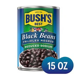 Bush's Reduced Sodium Black Beans - 15 Oz