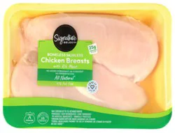 Signature Select Boneless Skinless Chicken Breast Tray - 2 Lb