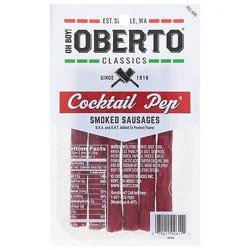 Oberto Sausage Sticks Smoked Cocktail Pepper - 3 Oz
