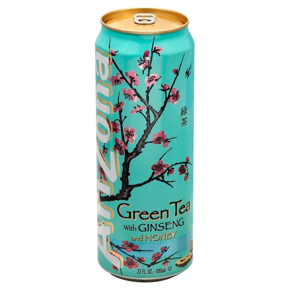 slide 3 of 4, Arizona Green Tea with Ginseng and Honey - 23 fl oz Can, 