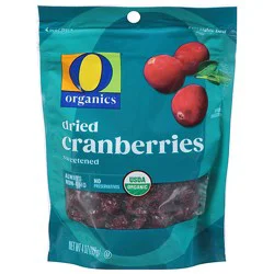 O Organics Cranberries Dried - 4 Oz