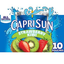 Capri Sun Strawberry Kiwi Flavored - 10 - 6 Fl. Oz.