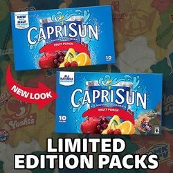 Capri Sun Fruit Punch Flavored With Other Natural Flavor Juice Drink Blend - 10 - 6 Fl. Oz.