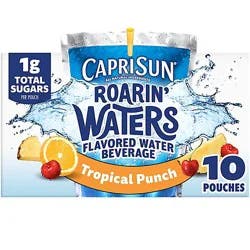Capri Sun Roarin Waters Tropical Tide Kids Water Beverage Pouches - 10-6 Fl. Oz.