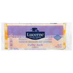 Lucerne Cheese Colby Jack Reduced Fat - 8 Oz
