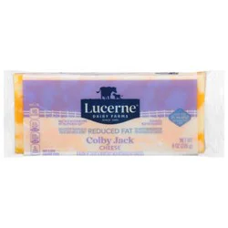 Lucerne Cheese Colby Jack Reduced Fat - 8 Oz