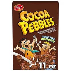Post Cocoa Pebbles Gluten Free Cocoa Flavored Crispy Rice Cereal - 11 Oz