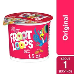 Froot Loops Breakfast Cereal In A Cup Original Single Serve - 1.5 Oz