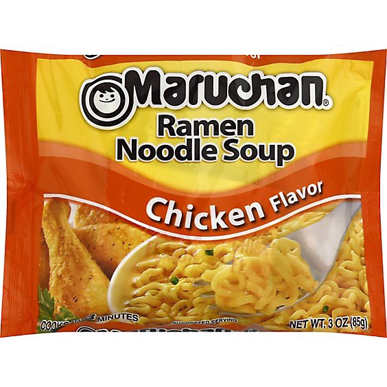 slide 1 of 11, Maruchan Ramen Noodle Soup Chicken Flavor Pack - 3 Oz, 3 oz