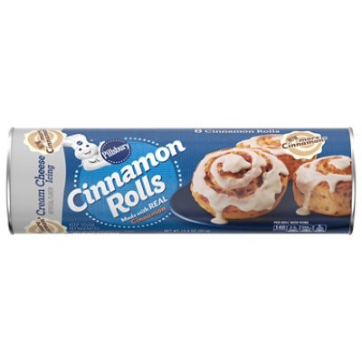 slide 1 of 14, Pillsbury Cinnamon Rolls With Cream Cheese Icing 8 Count - 12.4 Oz, 12.4 oz