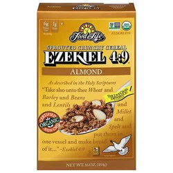 Food For Life Ezekiel 4:9 Cereal Sprouted Grain Crunchy Almond - 16 Oz
