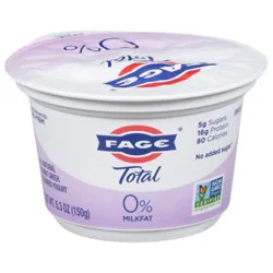 Fage Total 0% Milkfat Plain Greek Yogurt - 5.3 Oz