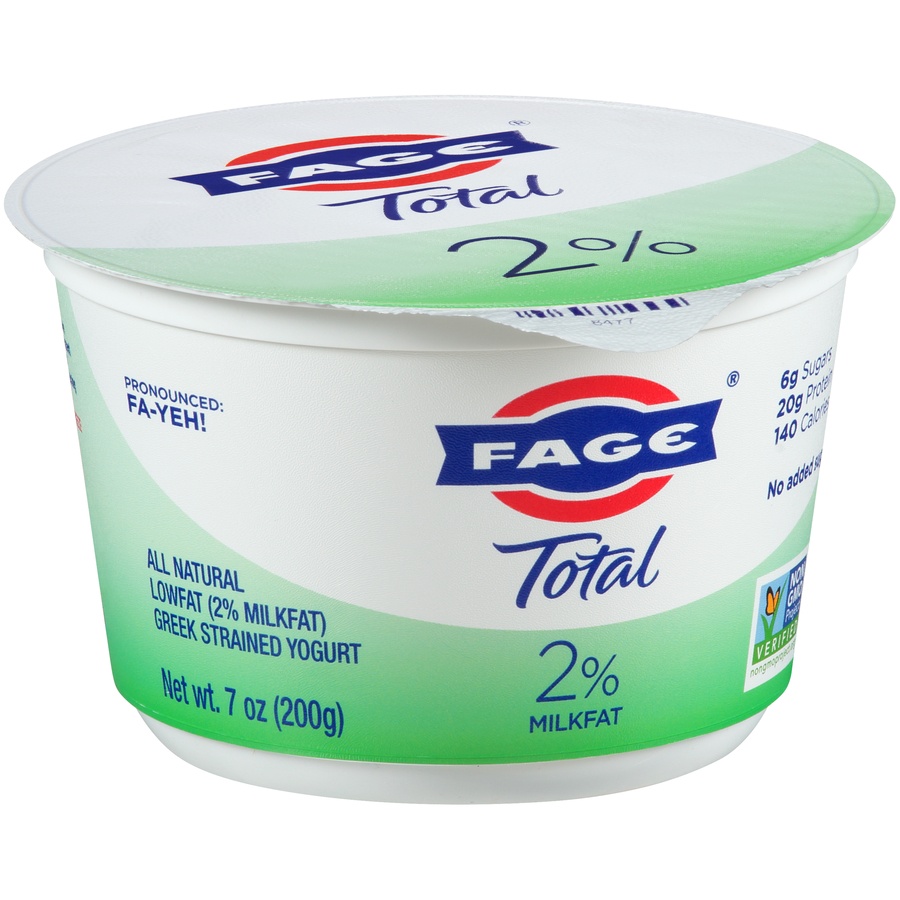 slide 5 of 8, FAGE Total 2% Milkfat Plain Greek Yogurt - 5.3oz, 