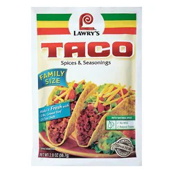 Lawry's Family Size Original Taco Seasoning Mix - 2 Oz
