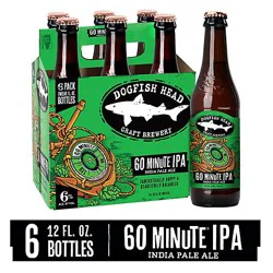 Dogfish Head Beer Ipa 60 Minute Pack In Bottles - 6-12 Fl. Oz.