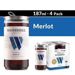 Woodbridge Merlot Red Wine Cans - 4-187 Ml