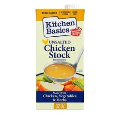 Kitchen Basics Unsalted Chicken Stock - 32 Oz