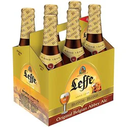 Leffe Blonde Trappist Abbey Ale Bottles - 6-11.2 Fl. Oz.