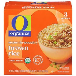 O Organics Rice Brown - 3-10 Oz