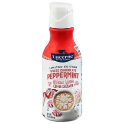 Lucerne Coffee Creamer Peppermint White Chocolate 1 Quart - 32 Fl. Oz.