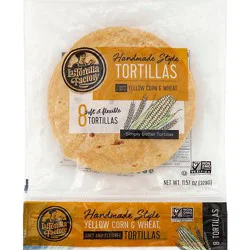 La Tortilla Factory Tortillas Corn Yellow And Wheat Hand Made Style Bag 8 Count - 11.57 Oz