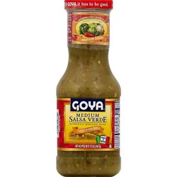 Goya Salsa Verde Medium Jar - 17.6 Oz