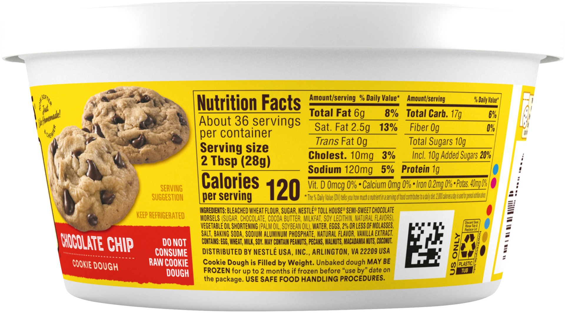 slide 2 of 10, Nestle Toll House Chocolate Chip Cookie Dough - 36 Oz, 36 oz