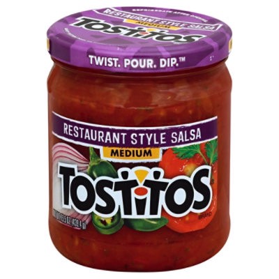 slide 1 of 7, Tostitos Salsa Restaurant Style Medium - 15.5 Oz, 15.5 oz