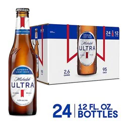 Michelob Ultra Superior Light American Lager Beer In Bottles - 24 - 12 Fl. Oz.