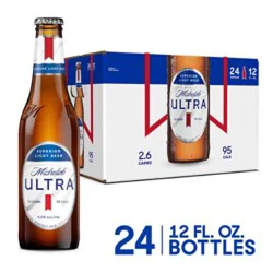Michelob Ultra Superior Light American Lager Beer In Bottles - 24 - 12 Fl. Oz.