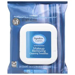 Signature Select/care Towelette Cleansing Makeup Remover - 25 Count