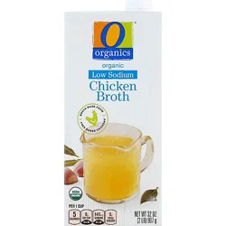 O Organics Organic Broth Chicken Low Sodium Aseptic - 32 Oz