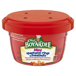 Chef Boyardee Mini Spaghetti Rings And Meatballs - 7.5 Oz