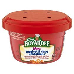 Chef Boyardee Mini Spaghetti Rings And Meatballs - 7.5 Oz