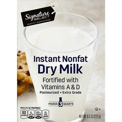 Signature Select Dry Milk Instant Nonfat With Vitamins A & D - 9.6 Oz